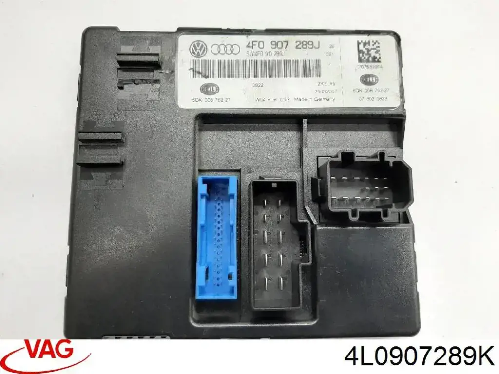 4L0907289K VAG Unidade de controlo do fecho central