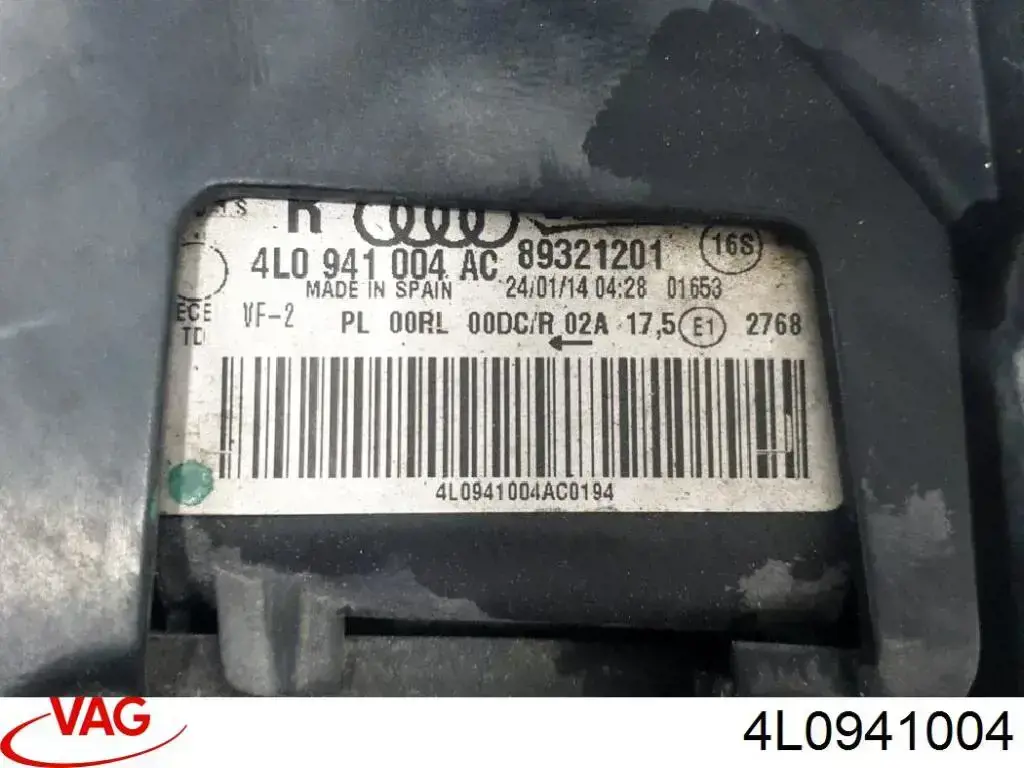 4L0941004 VAG Luz direita