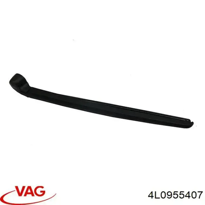 4L0955407 VAG Braço de limpa-pára-brisas de vidro traseiro