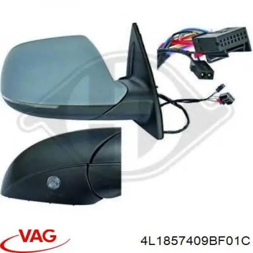 Compre 4L1857409BF01C VAG Espelho de retrovisão esquerdo
