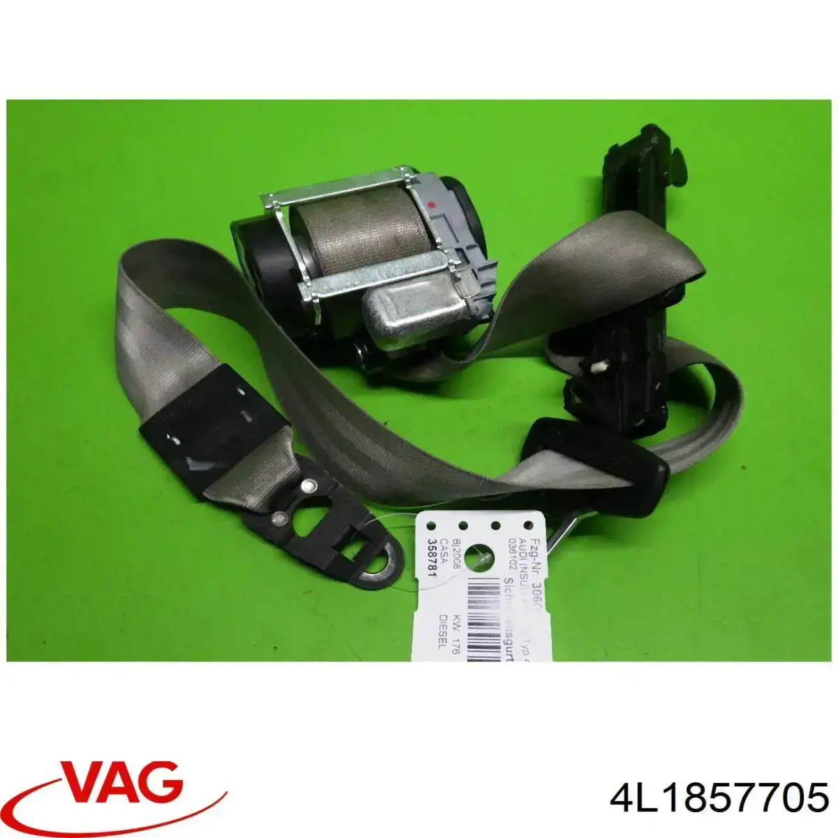 Correia de segurança dianteira esquerda VAG 4L1857705 preço, a partir de 103,86 USD