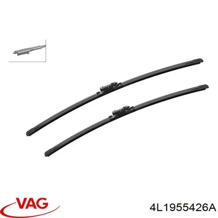 Compre 4L1955426A VAG Limpa-pára-brisas do pára-brisas de passageiro