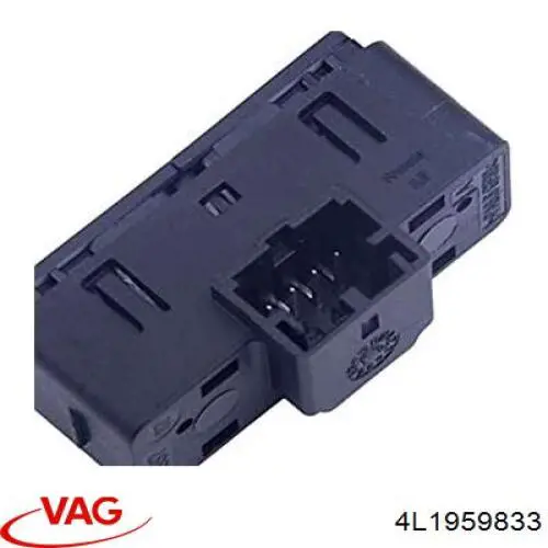 4L19598335PR VAG Botão de salão de acionamento de tampa de porta-malas (de 3ª/5ª porta (de tampa de alcapão)