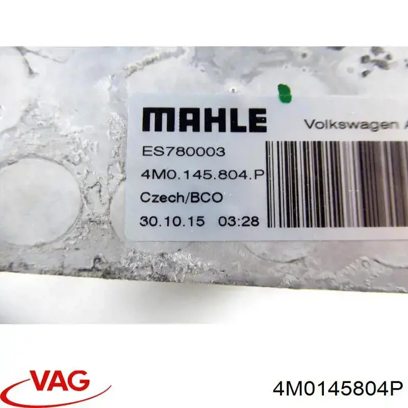 Compre 4M0145804P VAG Radiador de intercooler