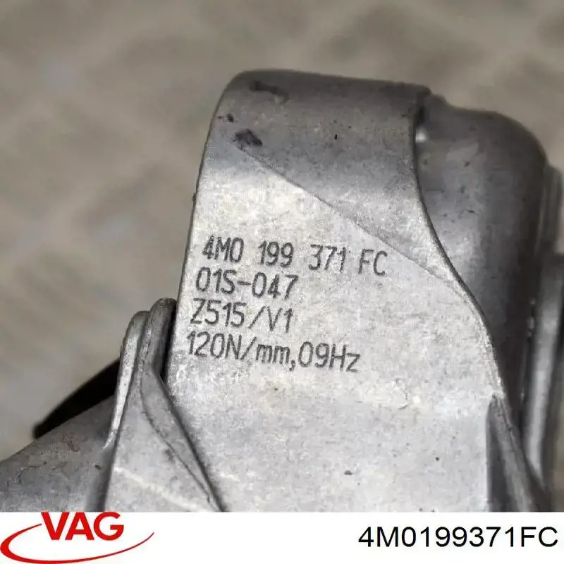 4M0199371FC VAG Coxim (suporte) esquerdo de motor