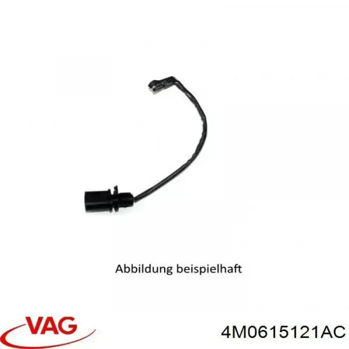 Sensor dianteiro de desgaste das sapatas do freio VAG 4M0615121AC preço, a partir de 8,19 USD