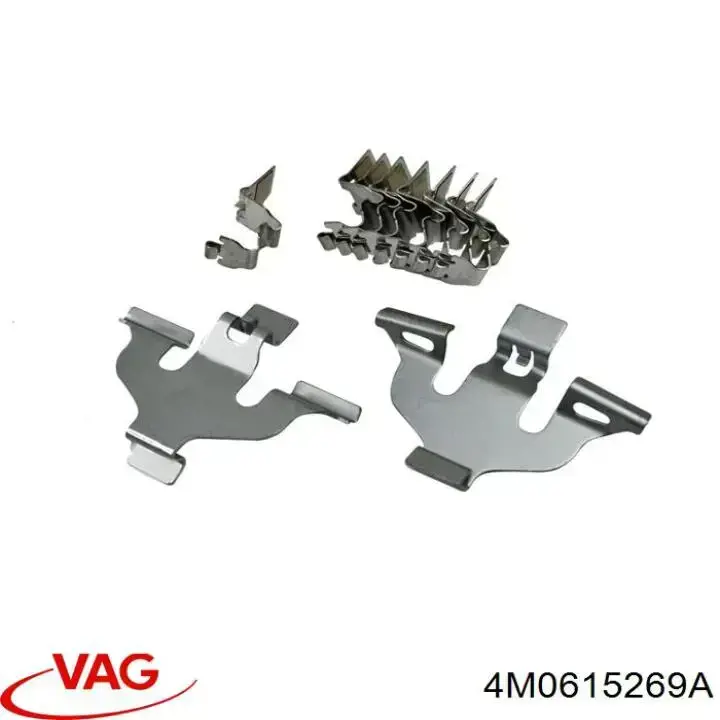 4M0615269A VAG Kit de molas de fixação de sapatas de disco dianteiras