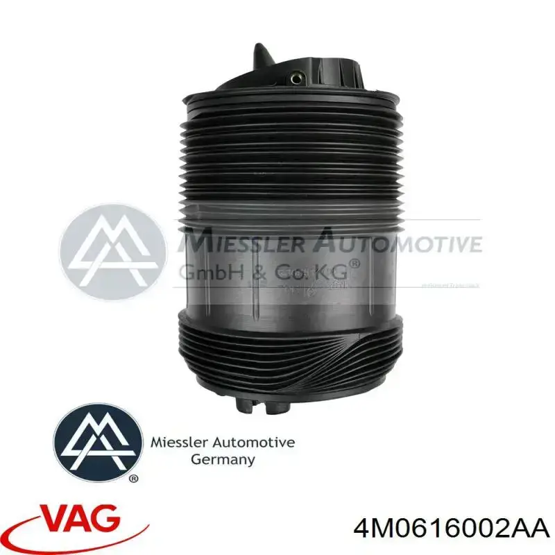 Coxim pneumático (suspensão de lâminas pneumática) do eixo traseiro VAG 4M0616002AA preço, a partir de 172,16 USD