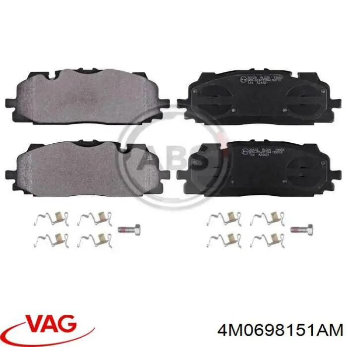 Compre 4M0698151AM VAG Sapatas do freio dianteiras de disco