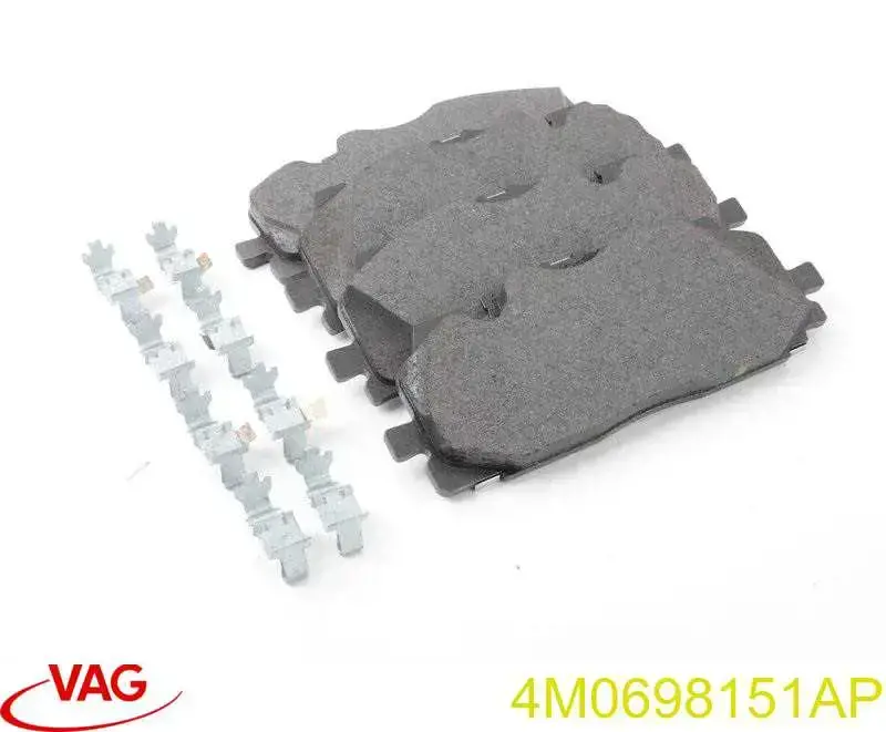 4M0698151AP VAG Sapatas do freio dianteiras de disco