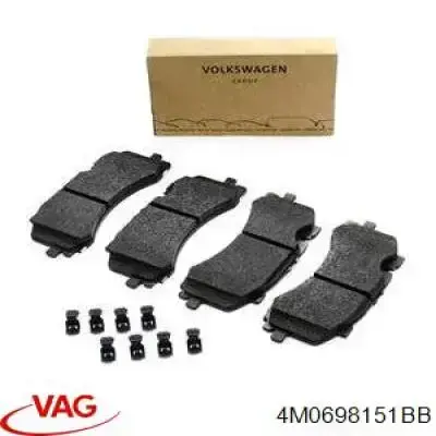 Sapatas do freio dianteiras de disco VAG 4M0698151BB preço, a partir de 127,45 USD