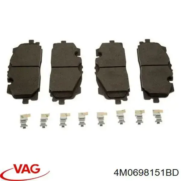 Sapatas do freio dianteiras de disco VAG 4M0698151BD preço, a partir de 65,27 USD