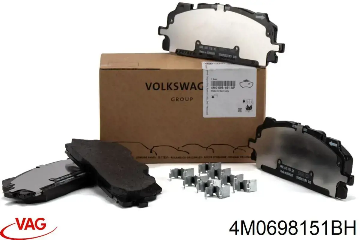 Sapatas do freio dianteiras de disco VAG 4M0698151BH preço, a partir de 54,97 USD