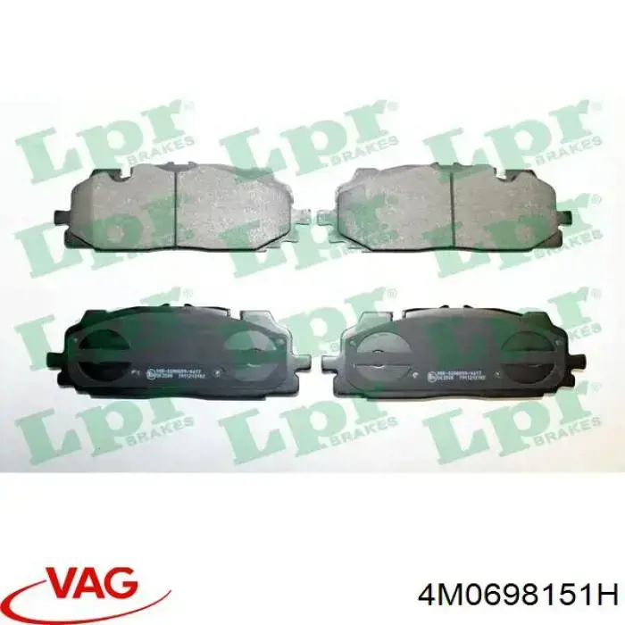 Compre 4M0698151H VAG Sapatas do freio dianteiras de disco