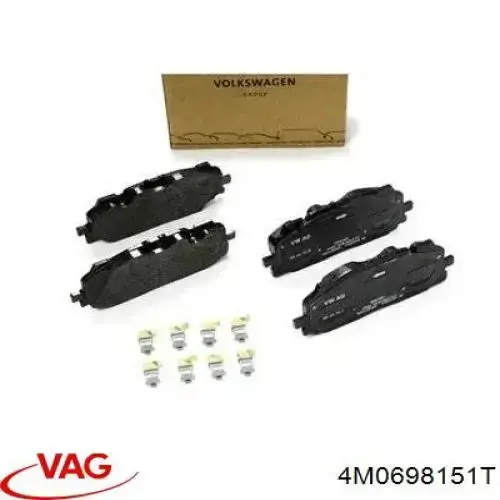 4M0698151T VAG Sapatas do freio dianteiras de disco