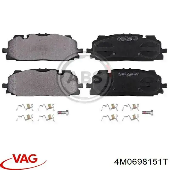 Compre 4M0698151T VAG Sapatas do freio dianteiras de disco