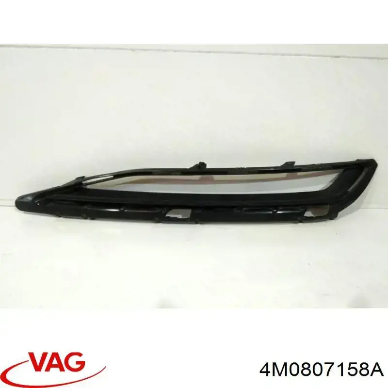 Defletor direito do pára-choque dianteiro VAG 4M0807158A preço, a partir de 40,22 USD