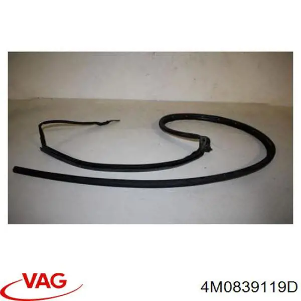 4M0839119D VAG Compactador dianteiro esquerdo de placa sobreposta de acesso