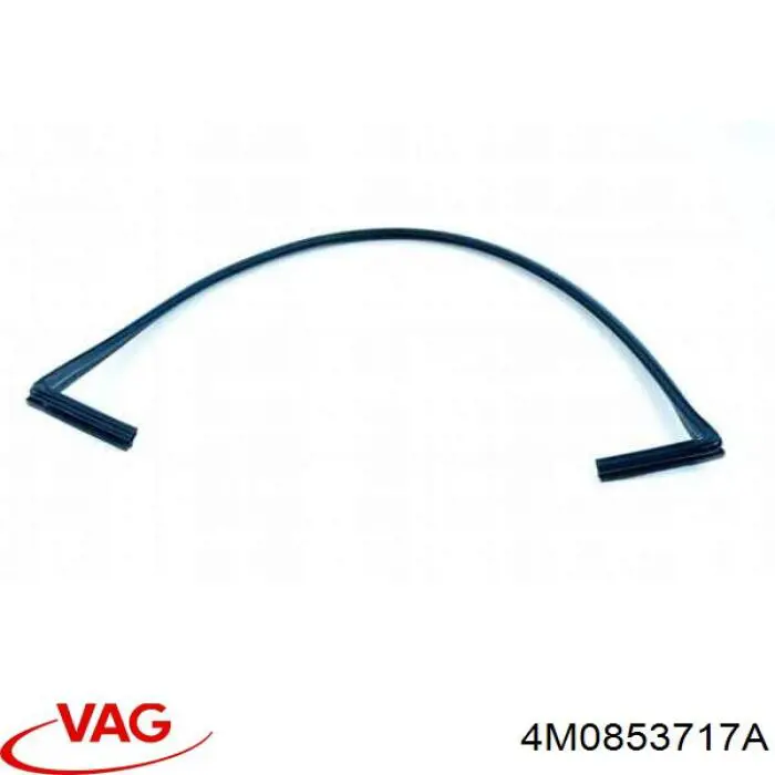 4M0853717A VAG Expansor (placa sobreposta) de arco do pára-lama dianteiro esquerdo