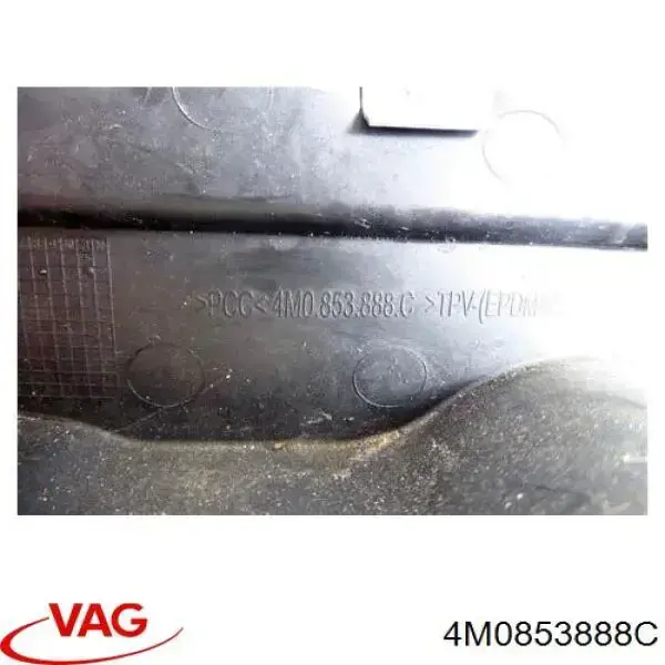 4M0853888C VAG Spoiler direito do pára-choque dianteiro