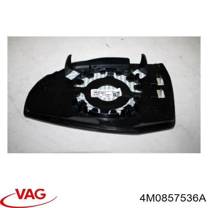 4M0857536A VAG Elemento espelhado do espelho de retrovisão direito