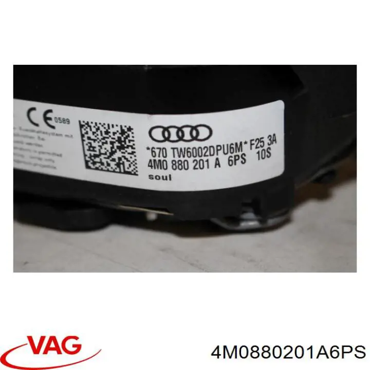 Cinto de segurança (AIRBAG) de condutor VAG 4M0880201A6PS preço, a partir de 563,97 USD