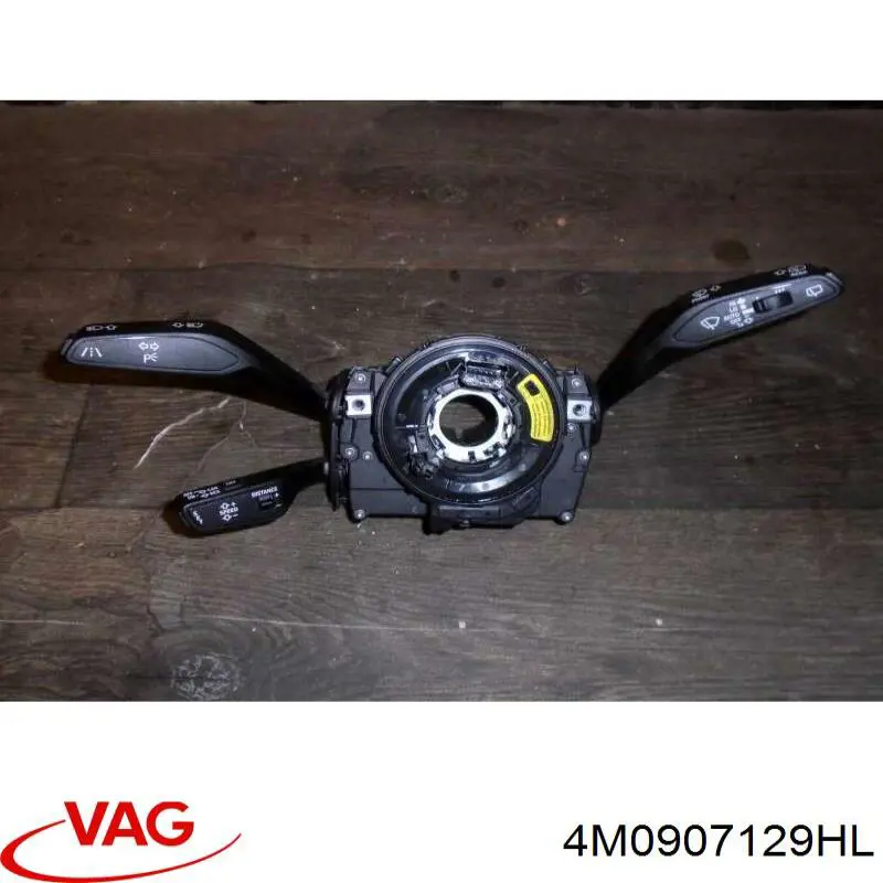 4M0907129HL VAG Comutador instalado na coluna da direção, montado