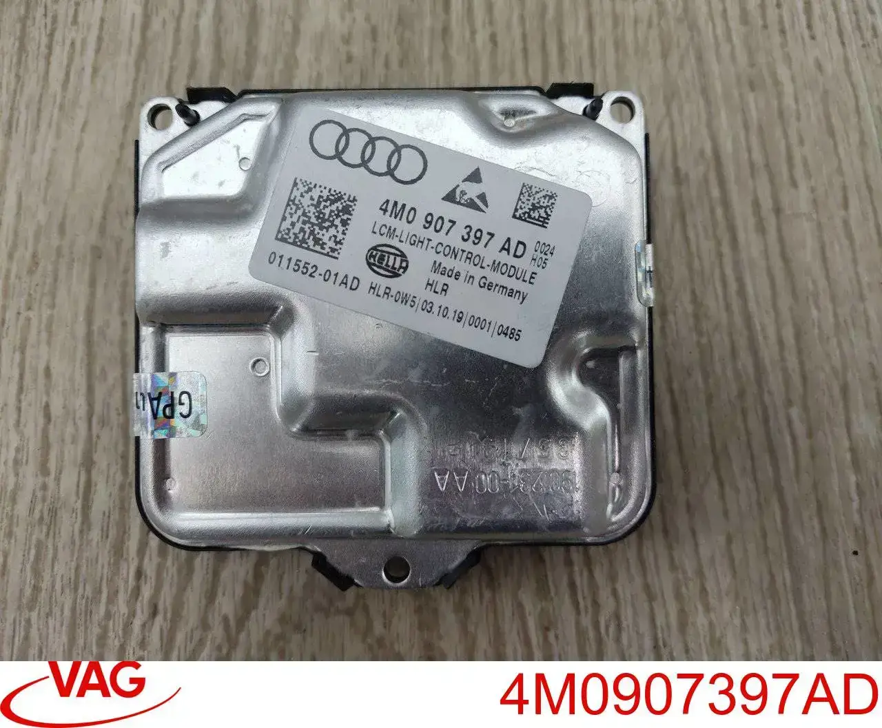 4M0907397AD VAG Módulo de direção (Centralina eletrônica) das luzes