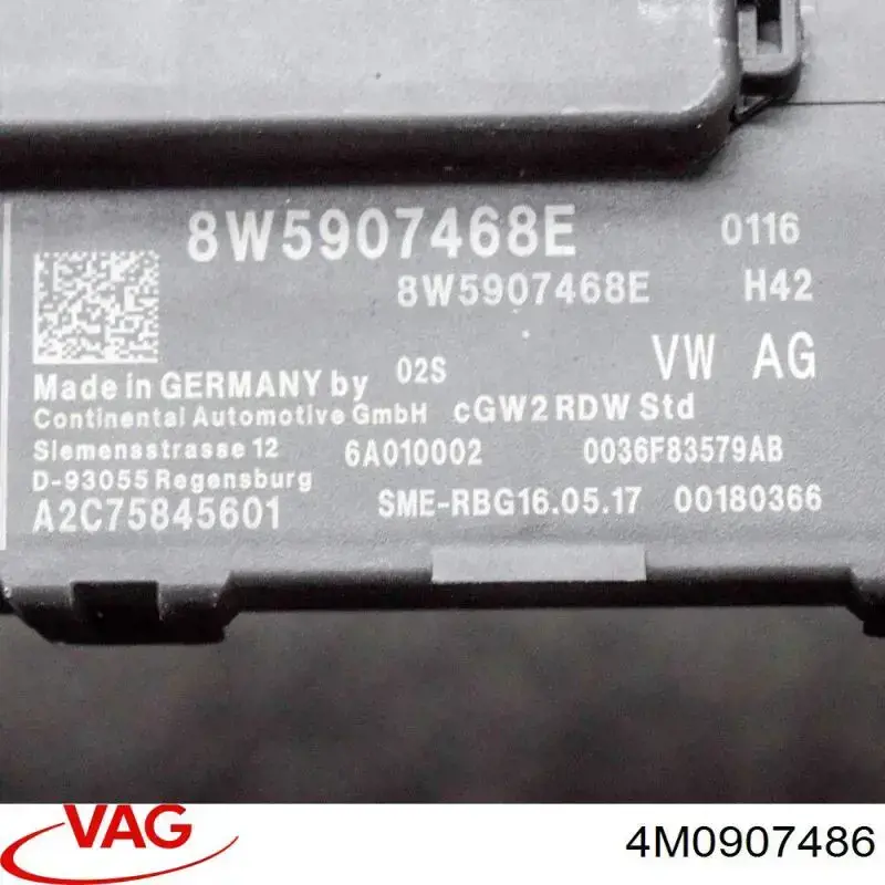 4M0907486 VAG Bateria recarregável (PILHA)