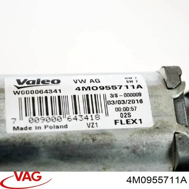 Motor de limpador pára-brisas de vidro traseiro VAG 4M0955711A preço, a partir de 117,48 USD