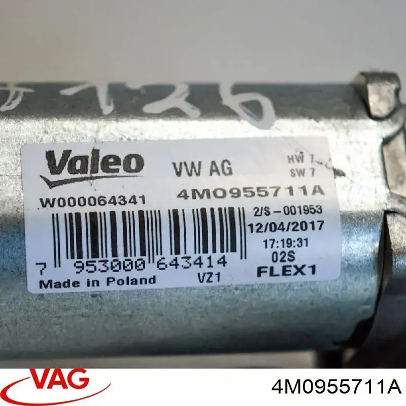 Compre 4M0955711A VAG Motor de limpador pára-brisas de vidro traseiro