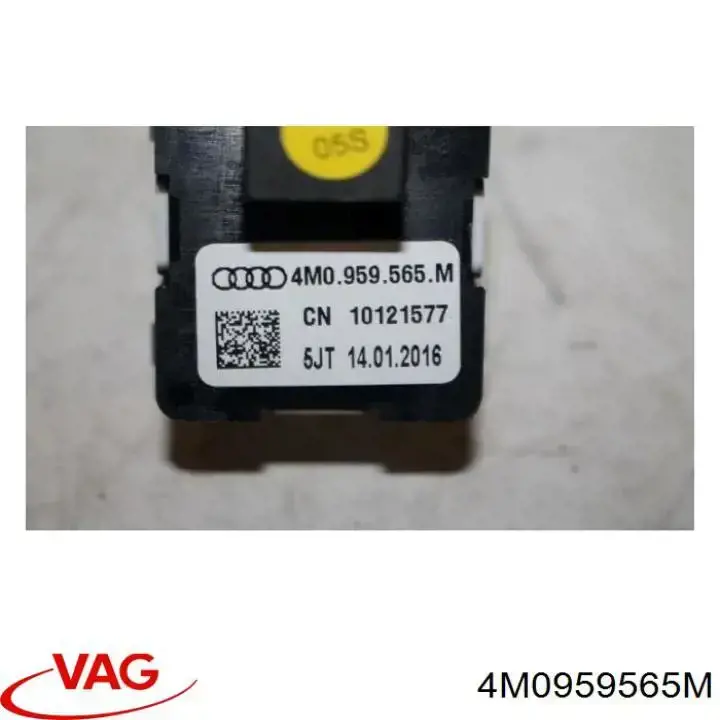 4M0959565M VAG Unidade de controlo dos espelhos de retrovisão, na porta