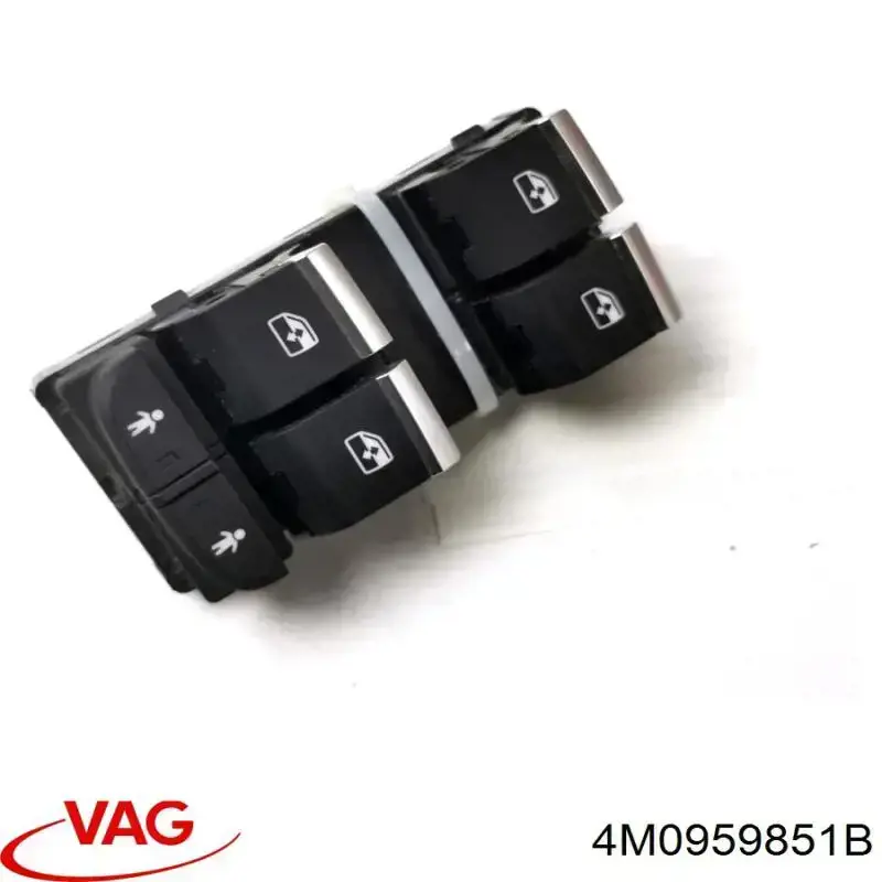 4M0959851B VAG Unidade de botões dianteira esquerda de controlo de elevador de vidro