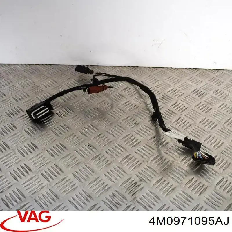 4M0971095AJ VAG Cabo (fio) de sensor de estacionamento do pára-choque traseiro