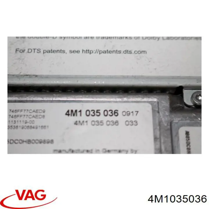  VAG 4M1035036 preço, a partir de 824,39 USD