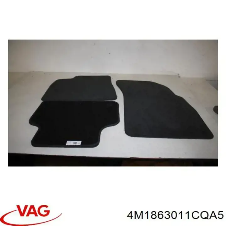  Tapetes dianteiros + traseiros, kit Audi Q7 SUV (4MB, 4MG, 4MQ) (2015 - 2026) 