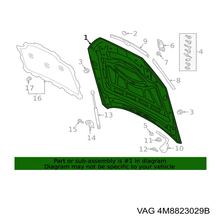 4M8823029B VAG Capota