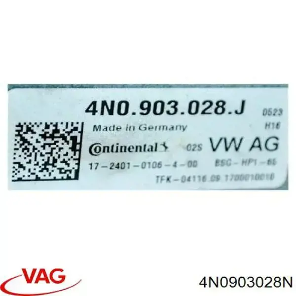 Gerador VAG 4N0903028N preço, a partir de 1733,34 USD
