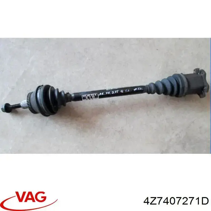 Semieixo (acionador) dianteiro esquerdo VAG 4Z7407271D preço, a partir de 146,42 USD