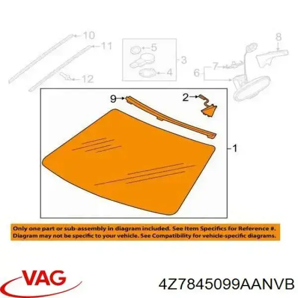 Compre 4Z7845099AANVB VAG Pára-brisas