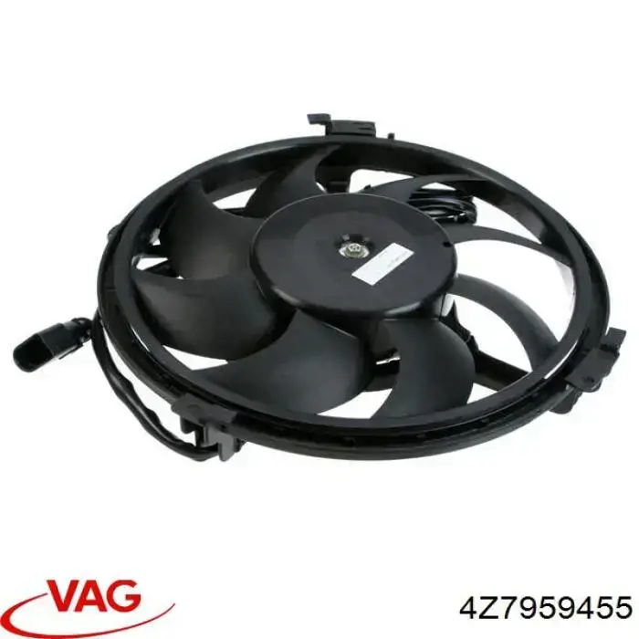 Compre 4Z7959455 VAG Ventilador elétrico de esfriamento montado (motor + roda de aletas)