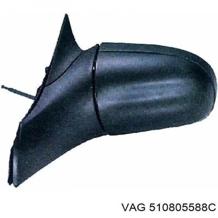 510805588D VAG Suporte do radiador montado (painel de montagem de fixação das luzes)