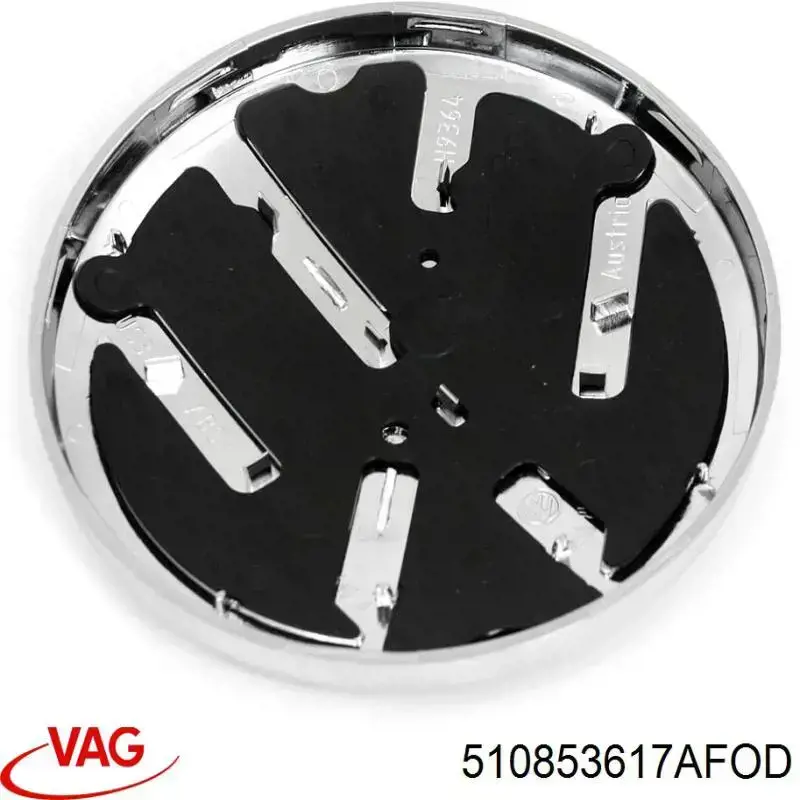 510853617AFOD VAG Emblema de tampa de porta-malas (emblema de firma)