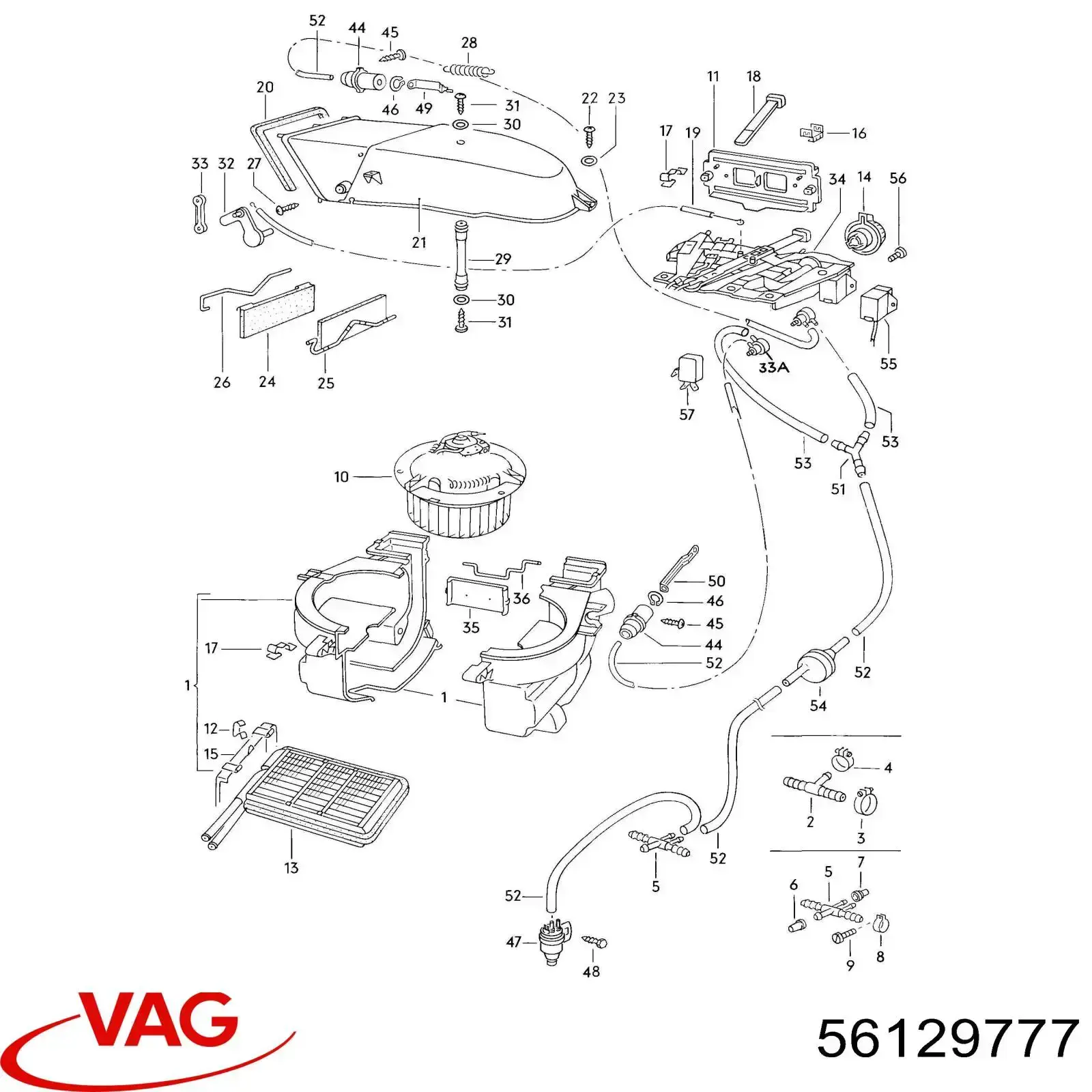 Compre 56129777 VAG Tubo de impulsionador de vácuo dos freios