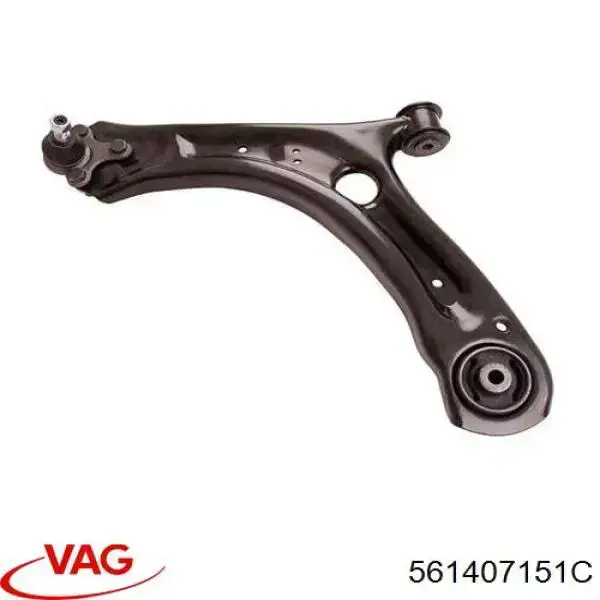 561407151C VAG Braço oscilante inferior esquerdo de suspensão dianteira