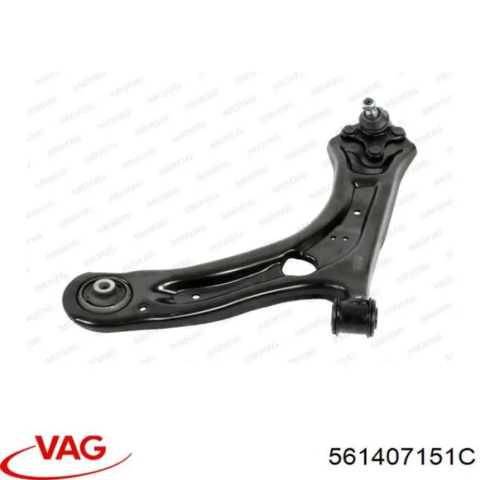 Braço oscilante inferior esquerdo de suspensão dianteira VAG 561407151C preço, a partir de 61,57 USD