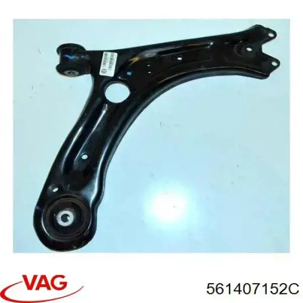 561407152C VAG Braço oscilante inferior direito de suspensão dianteira