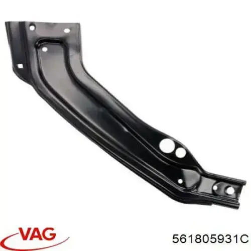 561805931C VAG Suporte esquerdo do radiador (painel de montagem de fixação das luzes)