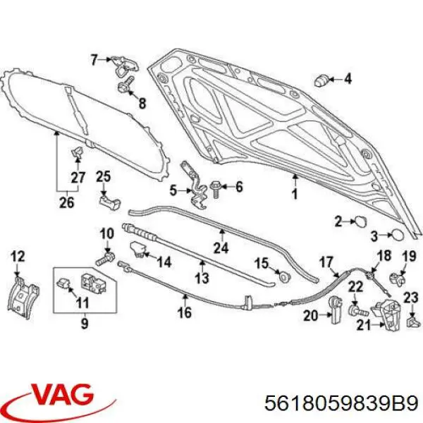  VAG 5618059839B9 preço, a partir de 34,72 USD