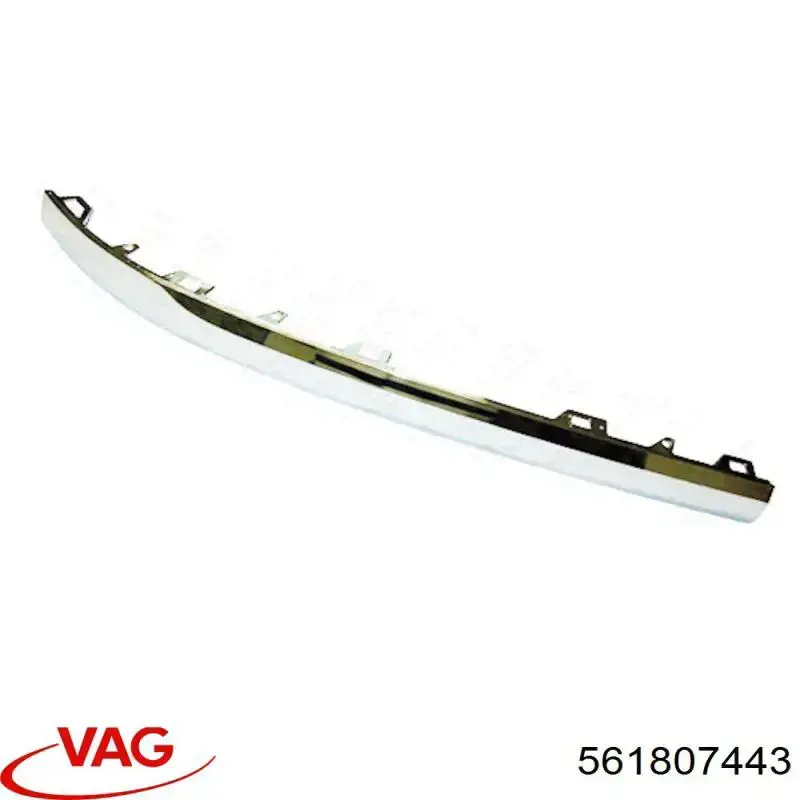 561807443 VAG Moldura central do pára-choque traseiro
